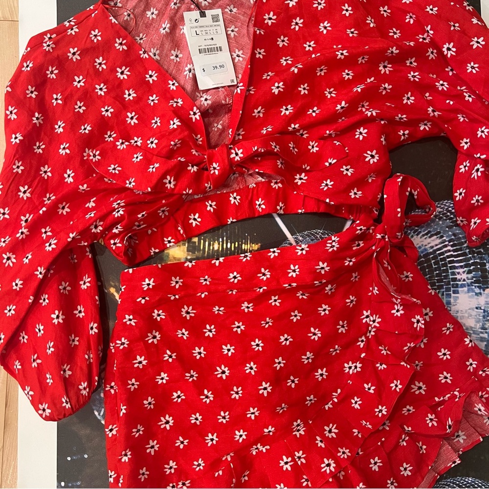 Brand new Zara Matching Skort Set